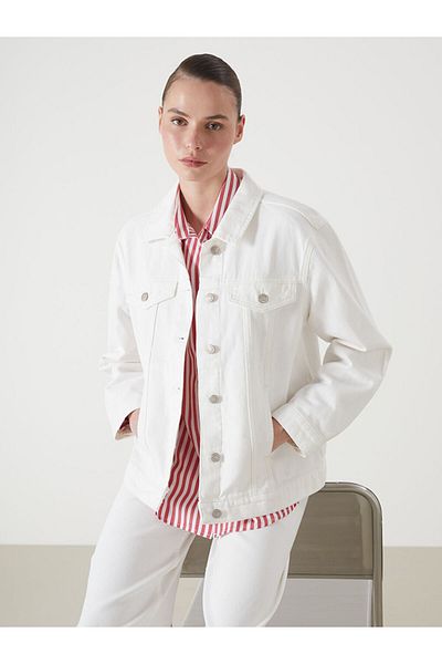 LC Waikiki Shirt Collar Women's Jean Jacket