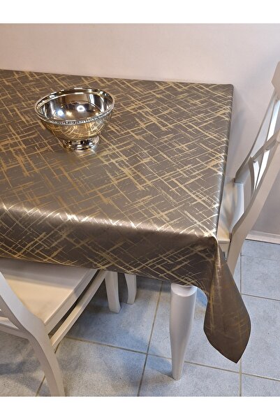 Başak Ev Tekstili GOLD SHINY CLEANABLE TABLE CLOTH - FIBER REINFORCED PVC OIL