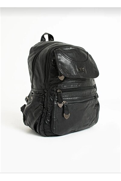 NightLove Faux Leather Backpack