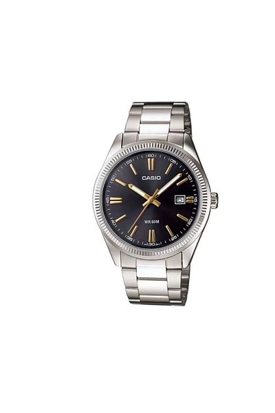 Casio Casio Men's MTP-1302D-1A2 41mm Silver Analog Quartz Watch with Stainless Steel Strap