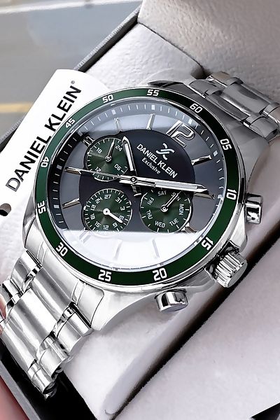 Daniel Klein Exclusive Men Wristwatch 3 Atm Waterproof Gumus Color Steel Band Gift Bracelet Dke2123C6