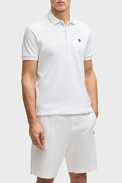 BOSS Logolu % 100 Pamuk Regular Fit Düğmeli Polo Yaka T Shirt Erkek POLO YAKA...