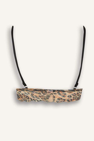 DeFacto New Season Leopard Print Padded Lace Bralette-Fall in Love