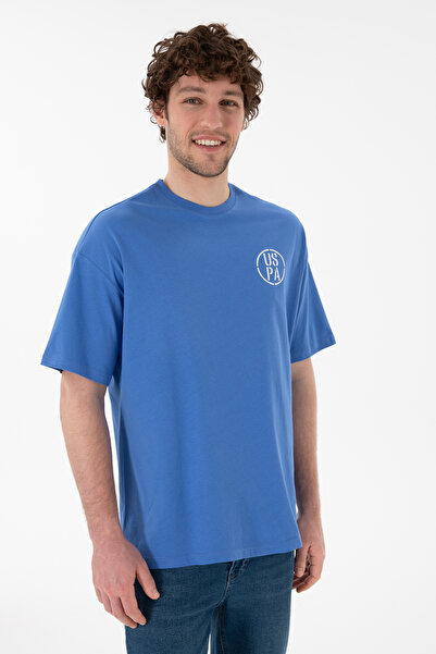 U.S. Polo Assn. Ανδρικό μπλουζάκι Oversize Fit Crew Neck Indigo 50305904-VR028