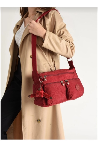 NightLove Ultra Light Multi-Pocket Shoulder Bag with Cross Strap