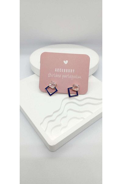 ndjewelry مسحوق اللون حجر الأقراط البسيطة