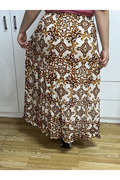 hoaryage Етнічна богемна спідниця - святкова пляжна сукня з еластичною талією 3 шари рюшів