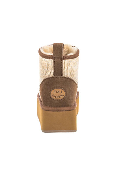 EMU Australia Stinger Knit Flatform Women's Black Boots