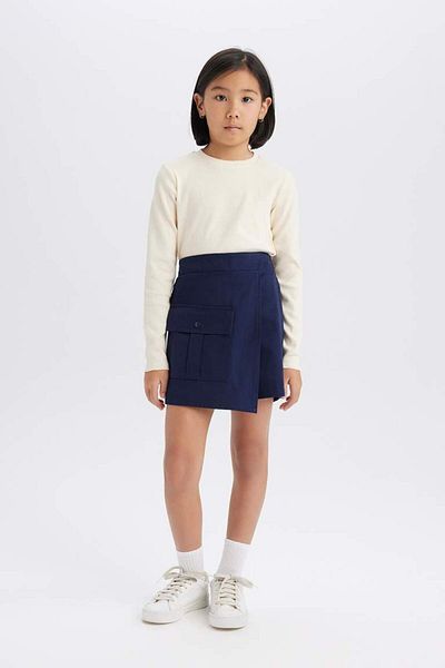 DeFacto New Season Girl's Gabardine Skirt