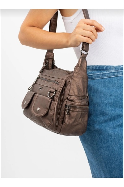 NightLove Faux Leather Shoulder Bag