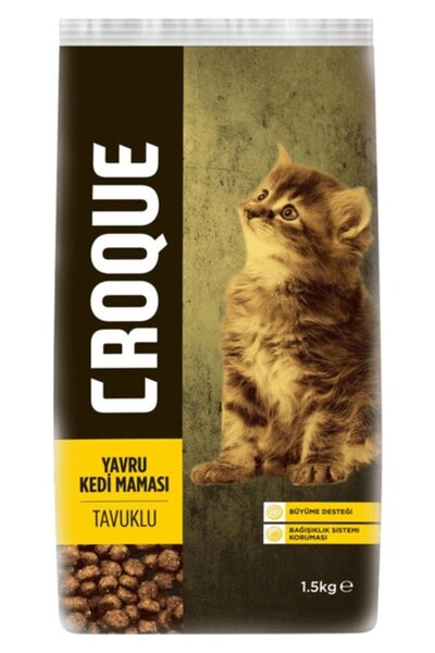 Croque Yavru Kedi Maması Tavuklu 1.5 Kg