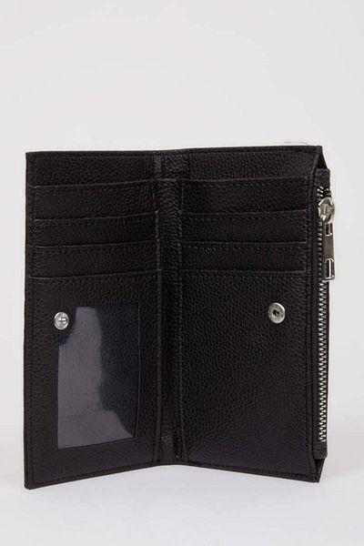 DeFacto New Season Women's Zippered Faux Leather Wallet