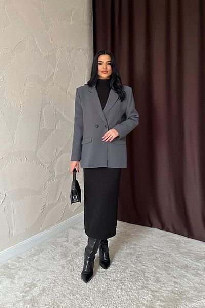 MRA Fashion Smoked Blazer Jacket