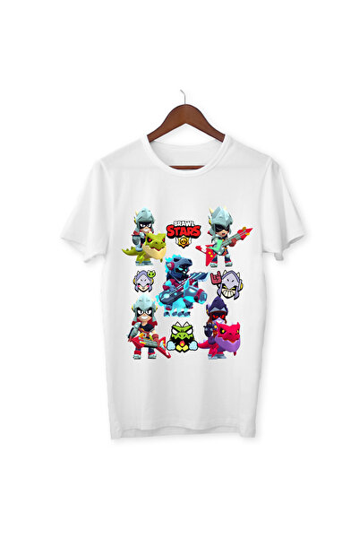 ALPŞAN TİCARET Тениска Brawl Stars Draco Тениска Draco Бяла детска тениска за възрастни