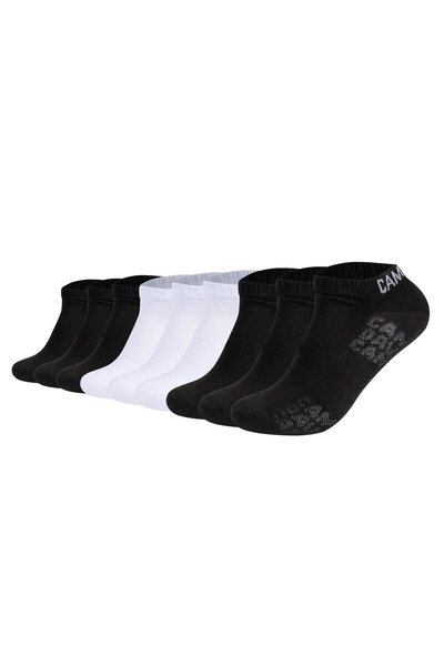 Camp David Herren Sneakersocken, 9er-Pack - Action-Mesh Cotton Sneaker 9P, Logo