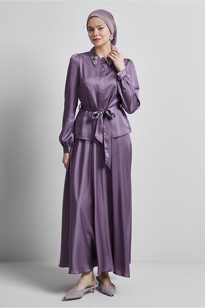 Alvina Size 44723 Belted Eteli Suit