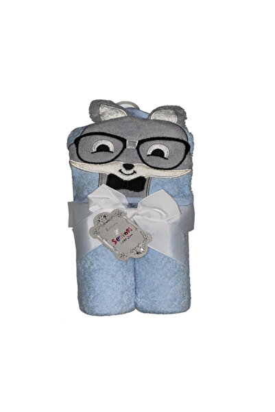 Generic Baby Hooded Poncho Blanket Animal 09