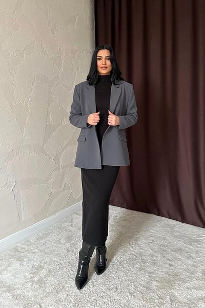 MRA Fashion Smoked Blazer Jacket