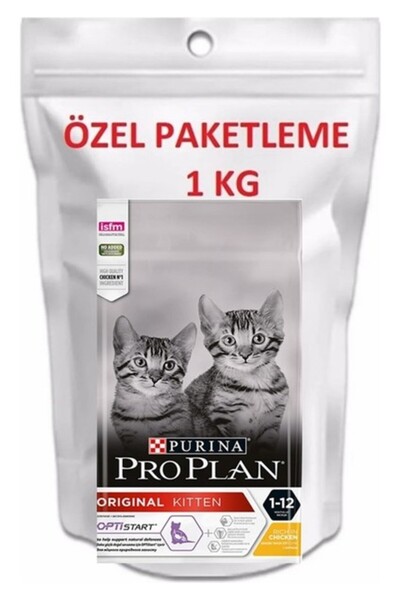 Pro Plan Proplan Kitten Tavuk 1 Kg Doypack Ambalaj Yavru Kedi Maması