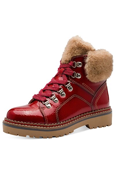 Tamaris Damen Elegante Stiefelette Vegan 1-26264-43 Rot 524 Red Patent Lack
