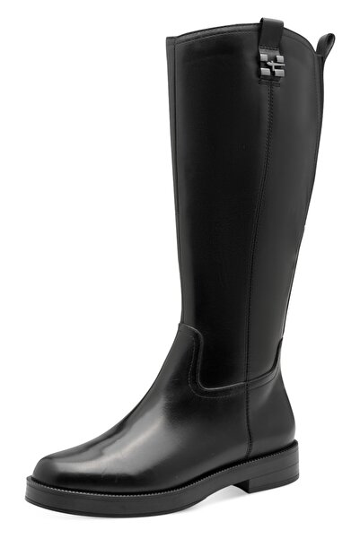 Tamaris Damen Elegante Stiefel 1-25522-45 Schwarz 001 Black Leder Mit Touch-it & Antishokk Absatz