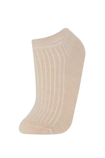 DeFacto Kadın Dikişsiz 3'lü Bambu Patik Çorap E2099AXNS