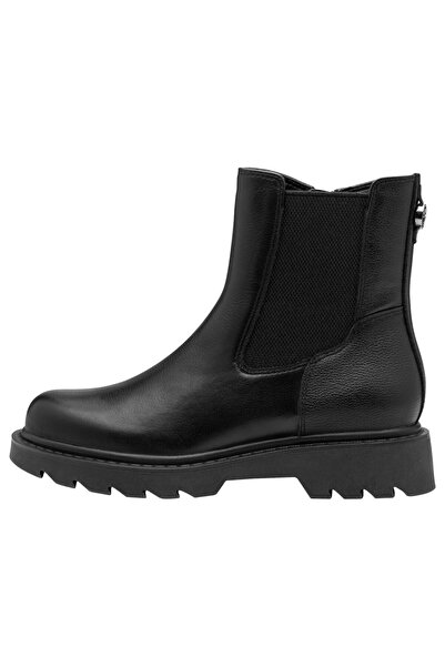 Tamaris Damen Elegante Stiefelette 1-25429-45 Schwarz 001 Black Leder Mit Touch-it