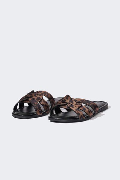 DeFacto New Season Women's Flat Sole Faux Leather Slippers