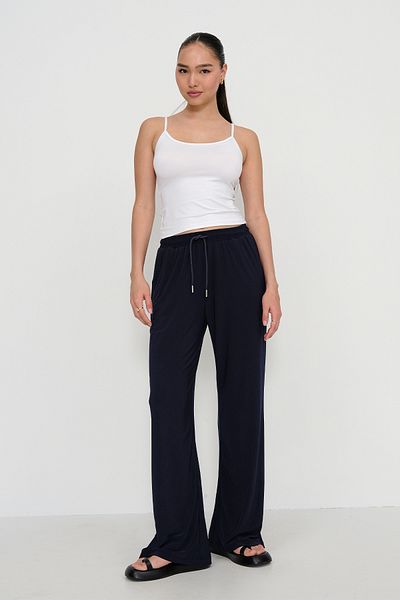 Addax Wide Leg Trousers with Elastic Waist Pn17095