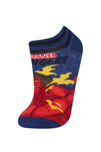 DeFacto New Season Boy's Marvel Avengers 3-Piece Cotton Booties Socks