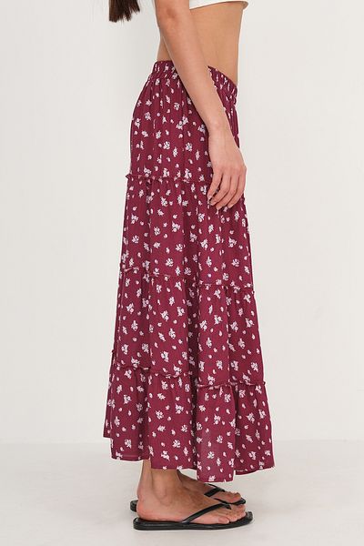 Addax Floral Long Skirt E16209-K12