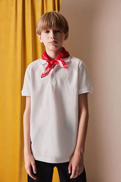 DeFacto Tricou polo cu mânecă scurtă pentru băiat, de bază, uni, sezon nou