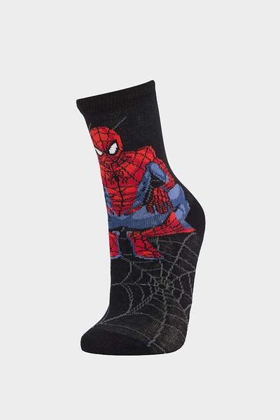 DeFacto Комплект от 2 памучни дълги чорапи за момчета Marvel Spiderman, нов сезон