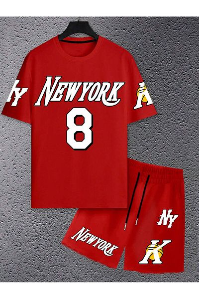 PENTHİLUS Short Sleeve Shirt and Shorts Set, Men's Plus Size Clothing