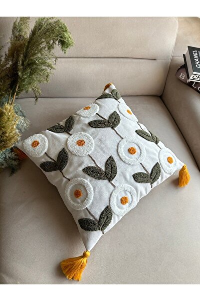 Reset Bmyhome Punch Işlemeli Kırlent Kılıfı