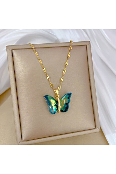 Choice قلادة كلاسيكية من الفولاذ المقاوم للصدأ باللون الذهبي من زاكول للنساء،...