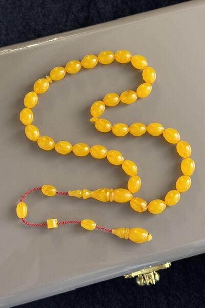 dergah tesbih Sistemli Tasarım İskender Serisi Ateş-i Sıkma Kehribar Tesbih