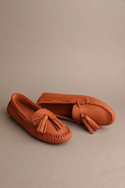 Gondol Women's Genuine Leather Classic Loafer Brown 37 Ttx.710
