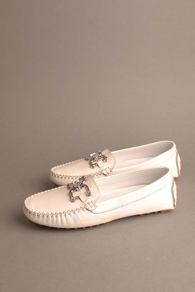 Gondol Loafer clasic pentru femei - piele naturală alb 37 |   Număr model: ttx.703