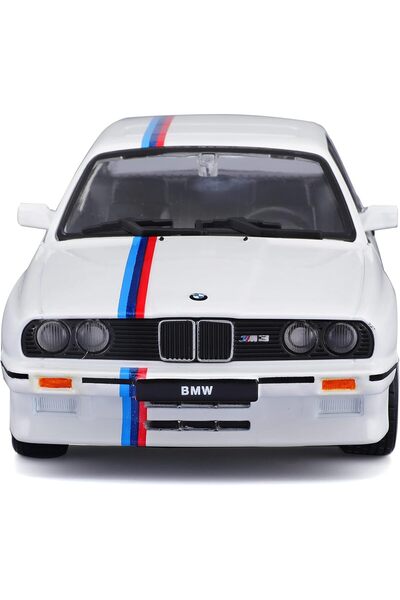 Feyza Oyuncak Bmw 3 Series M3 E30 1988 Model Car 1:24 Scale White 18cm. Burago