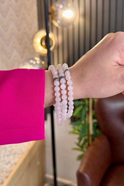 dergah tesbih 99 Pink Quartz Bracelet Prayer Rosary (Necklace-Bracelet-Rosemary)