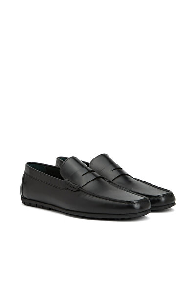 George Hogg Siyah Erkek Deri Loafer