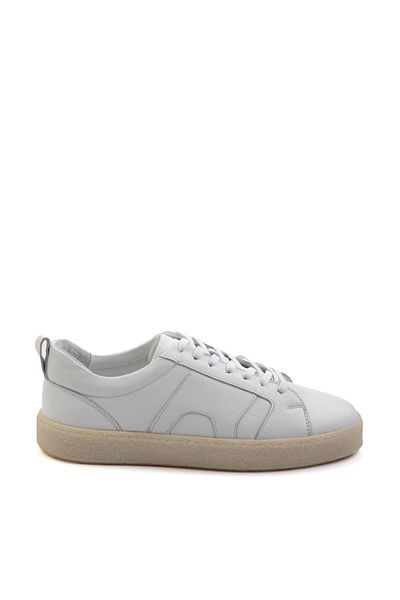 Bambi Λευκό Δερμάτινο Ανδρικό Sneaker E01442500643