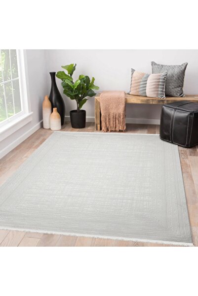 HBC Galata Yumuşak Dokulu Modern Desen Krem Oturma Odası Salon Mutfak Genç Od...