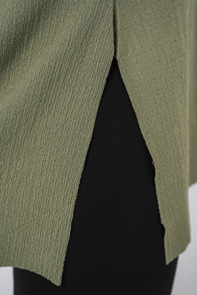 Bigdart 4332 Πλεκτό T-Shirt με σκισίματα στο πλάι - Çağla