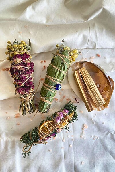 Reyo Nazar, Bereket, Şans Tütsü Demeti 5'li Ritüel Set + Deniz Kabuğu + 2 Ade...