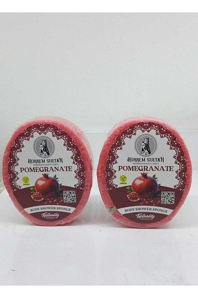 Hürrem Sultan Hürrem Sponge Bath Soap Pomegranate Flavored 130 Gr 2 Pieces