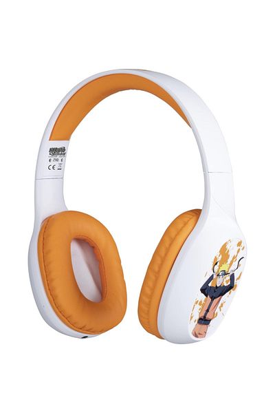 Konix Konix Naruto Shippuden Bluetooth Headphones - White and Orange
