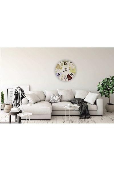 BM GİFT DESİGN Paris Café De La Tour Wall Clock