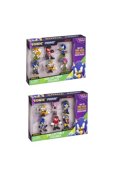 Sonic مجموعة سونيك ديلوكس من 8 قطع مع صندوق 2.5 بوصة - متنوعة
